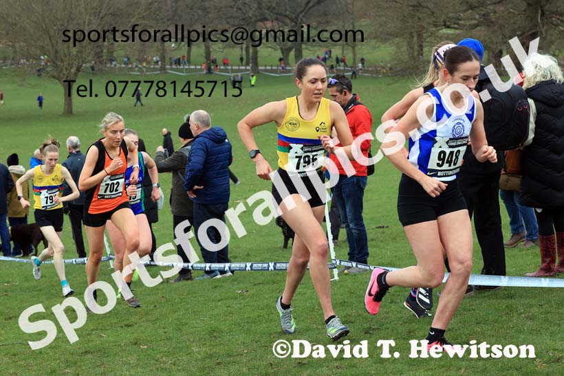 Senior Women, 2024 CAU Inter Counties Cross Country Champs., Wollaton Park, Nottingham. Photo: David T. Hewitson/Sports for All Pics